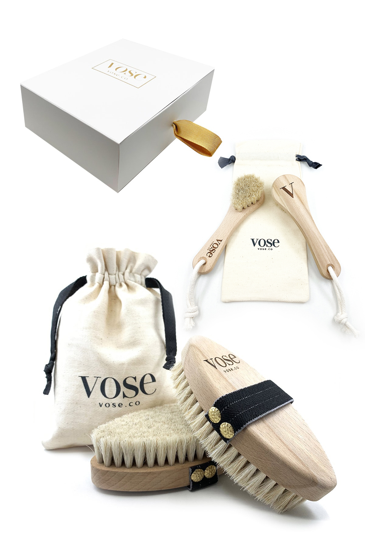 2′ li Set – Vose Vücut (Black Rose) & Yüz Fırçası