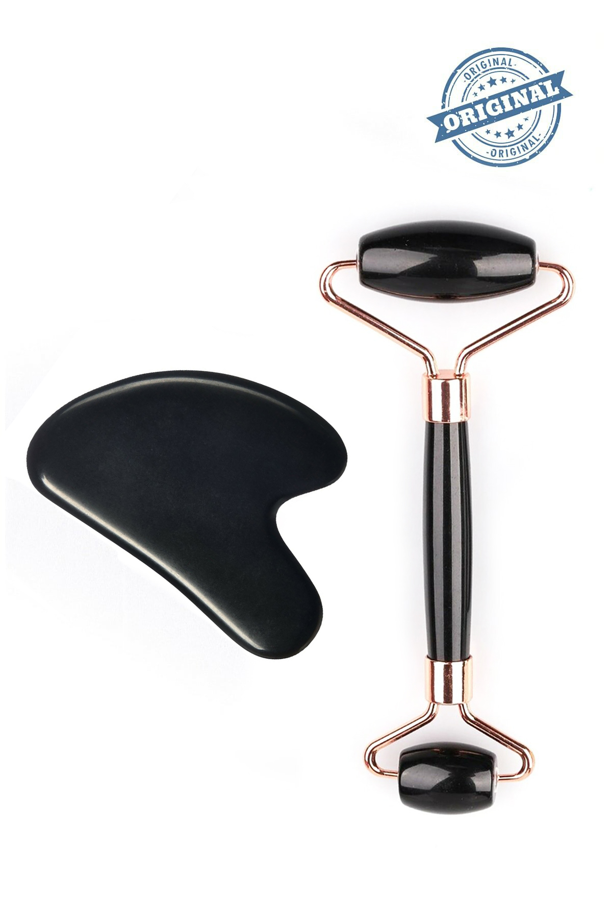 Obsidyen Facial Roller & Gua Sha