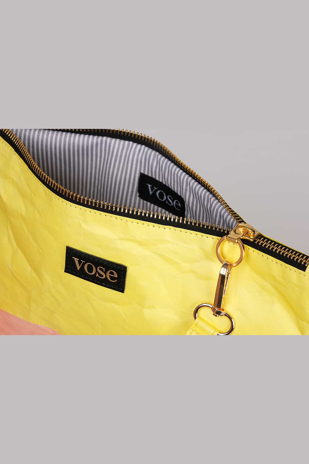 Çevre Dostu ve Dayanıklı Clutch Çanta | Sarı - Somon