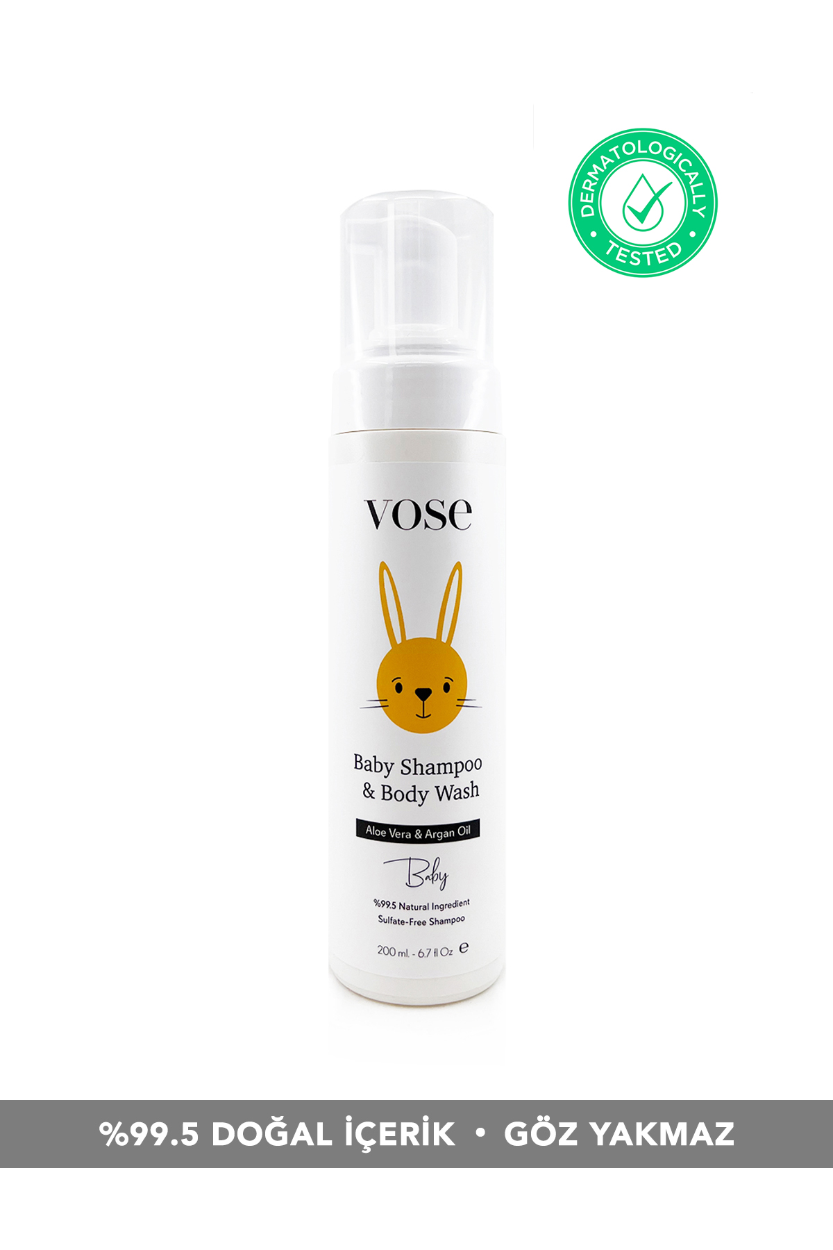 Bebek Saç & Vücut Köpük Şampuan 200 Ml